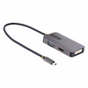 USB C videoadapter StarTech 118-USBC-HDMI-VGADVI, alumiinium