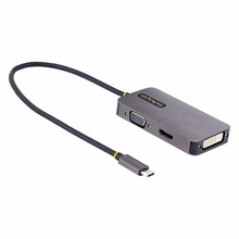USB C videoadapter StarTech 118-USBC-HDMI-VGADVI, alumiinium