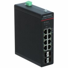 Võrgukommutaator Hikvision DS-3T1512HP-SI-8P4F, must