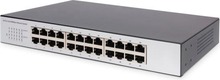 Võrgulüliti Digitus DN-60021-2, 24 pordiga kiire Ethernet, haldamata, hall