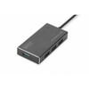 USB jagaja Digitus DA-70240-1, must, 4 porti