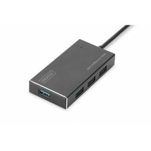 USB jagaja Digitus DA-70240-1, must, 4 porti