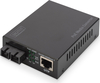 Meediumimuundur Digitus DN-82160, Gigabit PoE, RJ45/SC, SM, must