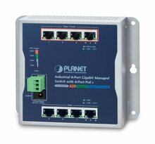 Võrgulüliti Planet WGS-804HPT, must