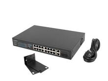 Võrgulüliti LANBERG RSFE-16P-2C-250, 16x 100Mb PoE+