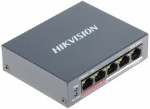 Võrgulüliti Hikvision DS-3E0105P-E/M(B), 4 pordiga PoE