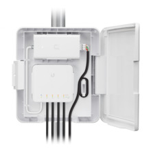Ubiquiti USW-Flex-Utility, ilmastikukindel korpus koos 60W PoE adapteriga