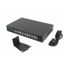 Võrgulüliti LANBERG RSGE-24P-2GE-2S-360, PoE+ 24x 1GB, 2x SFP