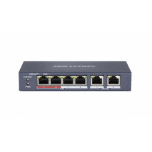 Võrgulüliti Hikvision DS-3E0106P-E/M, 4 porti, PoE, sinine