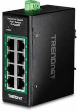 Tööstuslik võrgulüliti Trendnet TI-PGLC80, 8-Port Gigabit PoE+ DIN-Rail