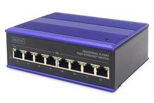 Tööstuslik võrgulüliti Digitus DN-650106, 8 pordiga, must/sinine