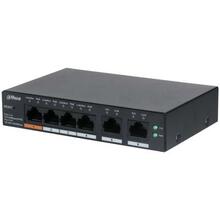 Võrgulüliti DAHUA CS4006-4ET-60, lauapealne, PoE 4 porti