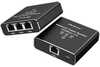 Ethernet jagaja Qoltec mini SWITCH 1x3 RJ45, USB-C, alumiinium