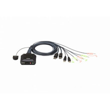 KVM lüliti ATEN CS22DP-AT, must