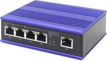 Võrgulüliti Digitus DN-650107, 4-Port 10/100 PoE, sinine