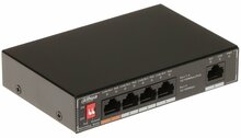 Võrgulüliti Dahua SF1005P, 4-Port PoE, must