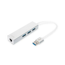 USB jagaja Digitus DA-70250-1, valge