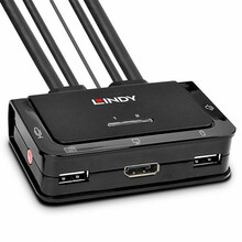 KVM lüliti LINDY 42344, must