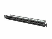 Patch panel LANBERG PPU5-1048-B, must, 48 porti, 1U
