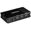 USB jagaja Trendnet TK-U404, must