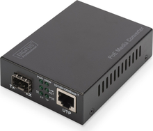 Meediumikonverter Digitus DN-82140 Gigabit PoE Media Converter RJ45/SFP