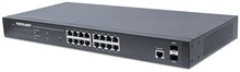 Võrgulüliti Intellinet 16-Port Gigabit Ethernet PoE+, 374 W