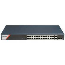 Võrgulüliti Hikvision DS-3E1528HP-SI-24P2T2F, 24-port PoE SFP