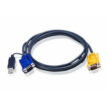 USB KVM kaabel Aten 2L-5202UP, 1.8 m, must