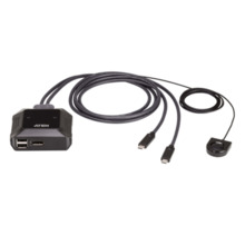 KVM lüliti Aten US3312, 2-Port USB-C 4K DisplayPort