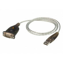 Adapter Aten UC232A1, USB to RS-232, 1 m, läbipaistev