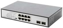 Võrgulüliti Digitus DN-95140, 8 pordiga Gigabit, 6xPoE, 2G SFP