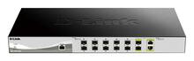 Võrgulüliti D-Link DXS-1210-12SC/E, must, hõbe