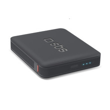Akupank SBS NanoTube 5000 mAh, suure tihedusega, must