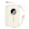 Akupank Dudao K14 10000 mAh, PD/QC3.0, USB-C/Lightning, beež