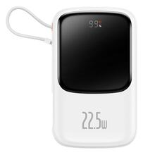 Akupank Baseus Qpow Pro 10000 mAh, 22.5 W, valge