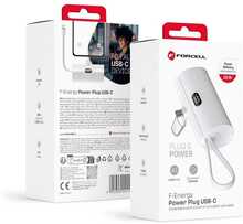 Akupank FORCELL F-ENERGY F5K3, 5000 mAh, 20 W, valge