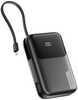 Akupank Alogic Tandem+ 20000 mAh, 30 W USB-C ja Lightning kaabel, must