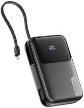Akupank Alogic Tandem+ 20000 mAh, 30 W USB-C ja Lightning kaabel, must