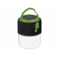 Matkavalgusti ja akupank Tracer Power Solar Camping Light 47141, must/roheline