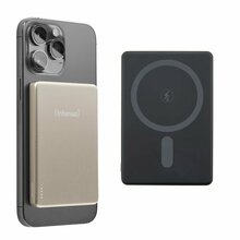 Akupank Intenso MW5000, 5000 mAh, magnetic wireless, šampanja