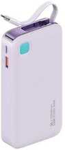 Akupank Usams US-CD224, 10000 mAh, 20 W, lilla