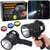 LED prožektor Lean LED Solar Searchlight, 6 režiimi, powerbank, vahetatavad filtrid