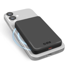 Akupank SBS Mag Power Qi2 5000 mAh, MagSafe ühilduv, must