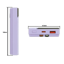 Akupank Tellur Power Bank 10000 mAh, USB-C + Lightning, lilla