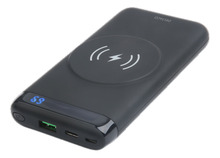 Akupank Deltaco PB-Q1003 10000 mAh, juhtmevaba, must
