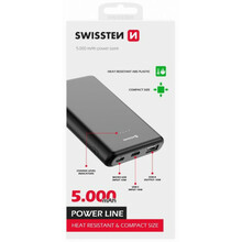 Akupank Swissten Line Power 5000 mAh, 10 W, must