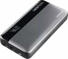 Akupank Intenso HE25000, 25000 mAh, 140 W, must/hall