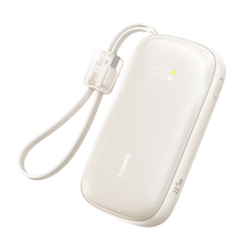 Akupank Baseus EnerFill FC21 Qpow 3 Ultra 20000 mAh, 22.5 W, ekraaniga ja kaabliga, beež
