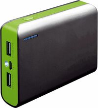 Akupank Platinet PMPB6 6000 mAh, must/roheline