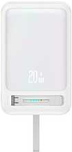 Varutoiteallikas USAMS XM Series CD219, 10000 mAh, juhtmevaba, valge
